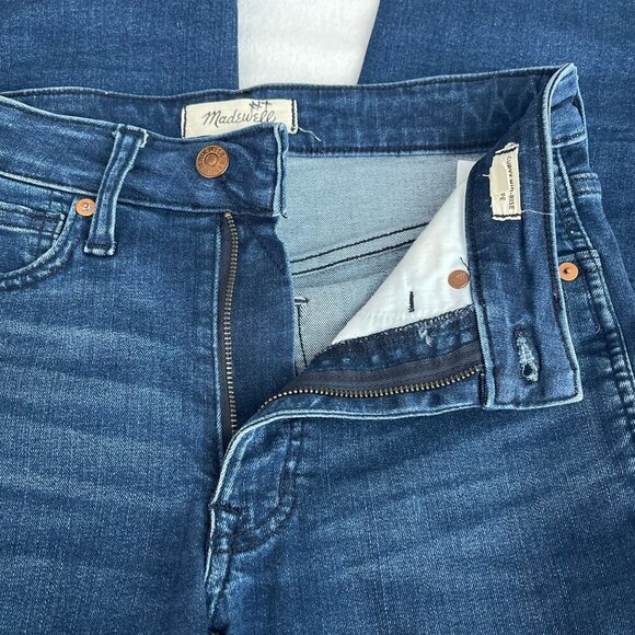 Madewell Curvy Mid-Rise Stovepipe Jeans Dark Wash Stretch Denim Womens 24 - Picture 6 of 15